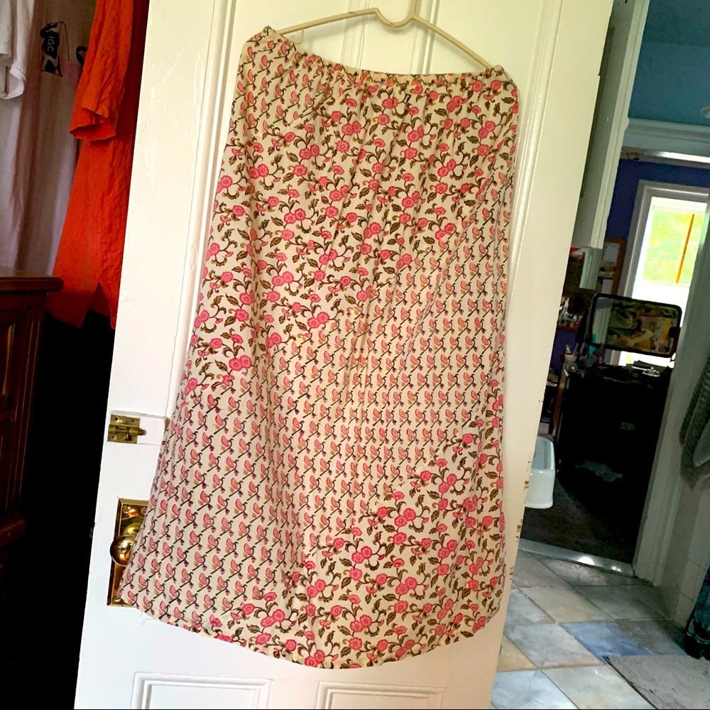 Anokhi hand-block skirt. Rare large size!